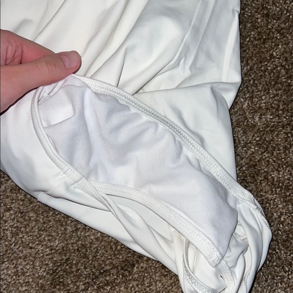 White Spaghetti Strap Swimsuit - Picture 5 of 5